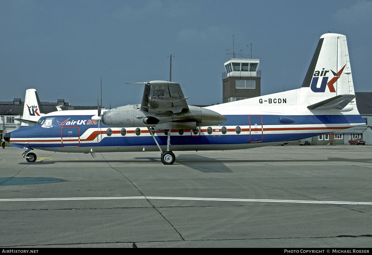 Aircraft Photo of G-BCDN | Fokker F27-200 Friendship | Air UK | AirHistory.net #408560