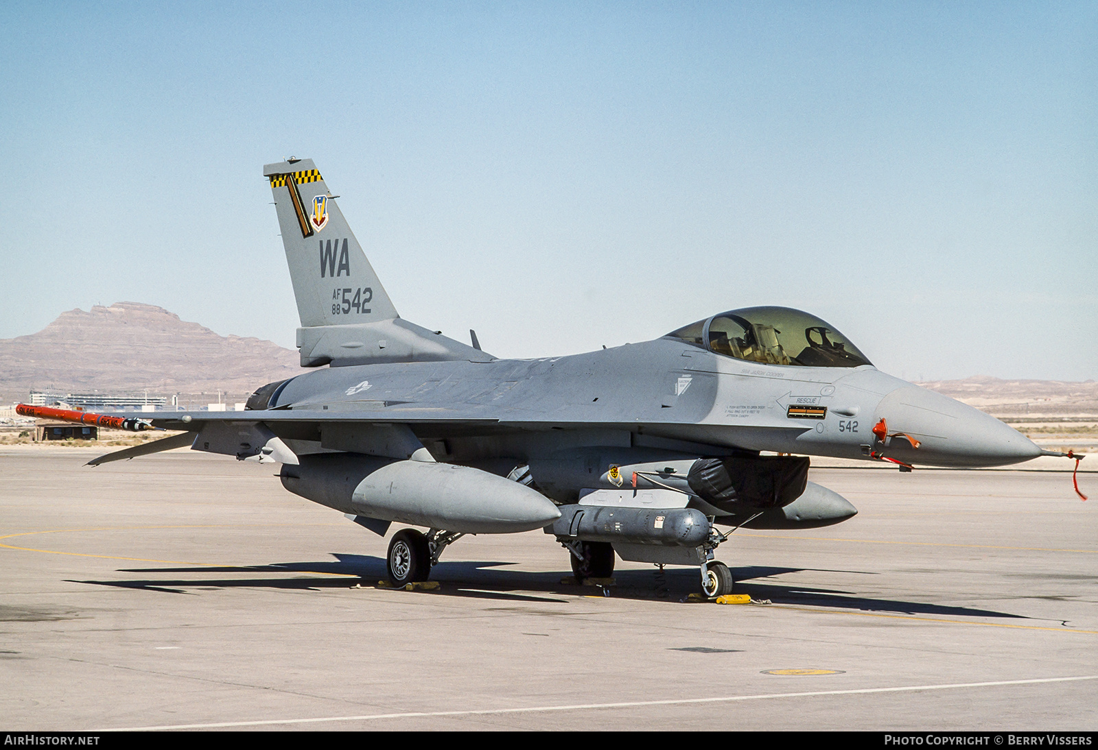 Aircraft Photo of 88-0542 / AF88-542 | Lockheed Martin F-16CG Fighting Falcon | USA - Air Force | AirHistory.net #408631