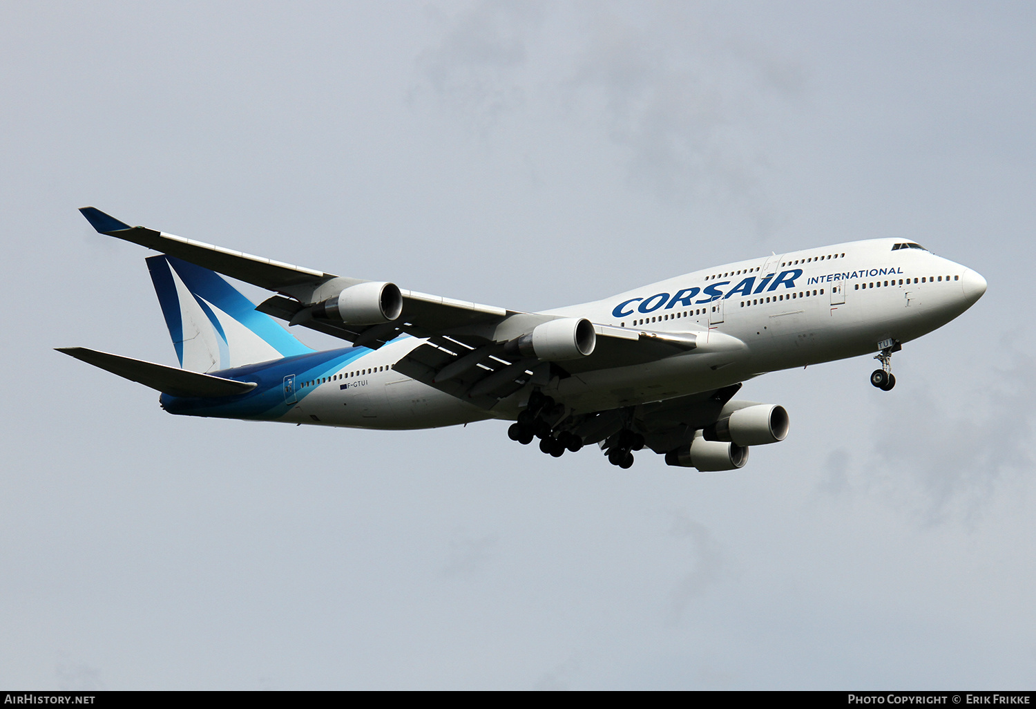 Aircraft Photo of F-GTUI | Boeing 747-422 | Corsair International | AirHistory.net #408658