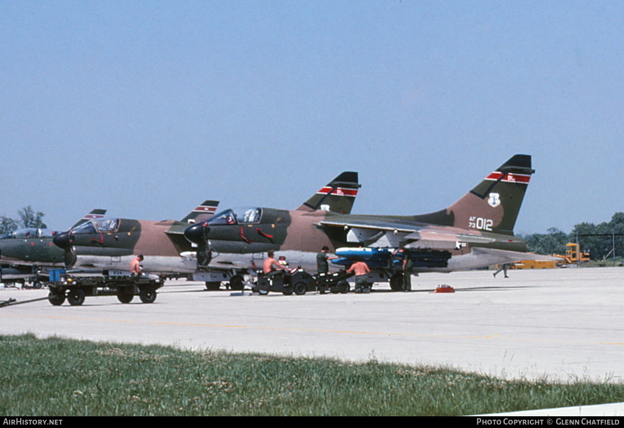 Aircraft Photo of 73-1012 / AF73-012 | LTV A-7D Corsair II | USA - Air Force | AirHistory.net #408664