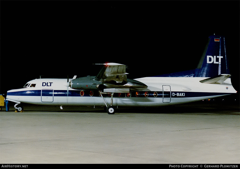 Aircraft Photo of D-BAKI | Fokker F27-100 Friendship | DLT - Deutsche Luftverkehrsgesellschaft | AirHistory.net #408675