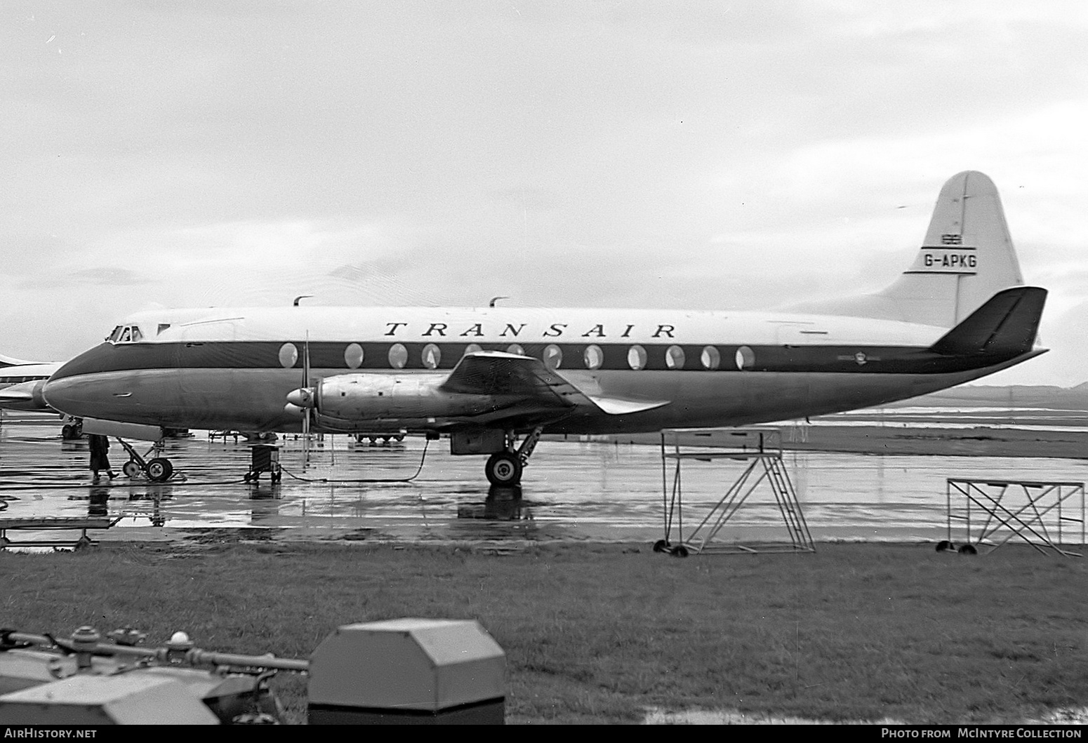 Aircraft Photo of G-APKG | Vickers 804 Viscount | Transair | AirHistory.net #408691