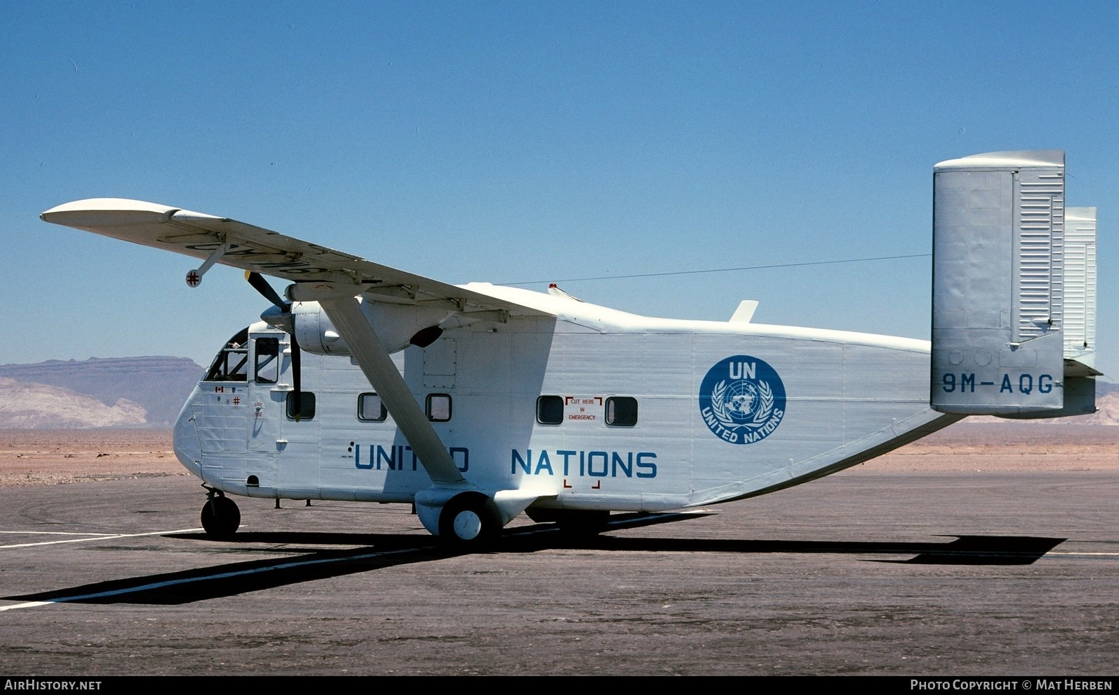 Aircraft Photo of 9M-AQG | Short SC.7 Skyvan 3-200 | United Nations | AirHistory.net #408702