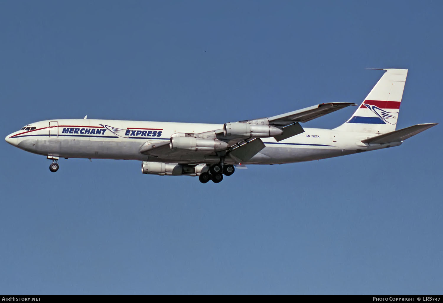 Aircraft Photo of 5N-MXX | Boeing 707-323C | Merchant Express | AirHistory.net #408757