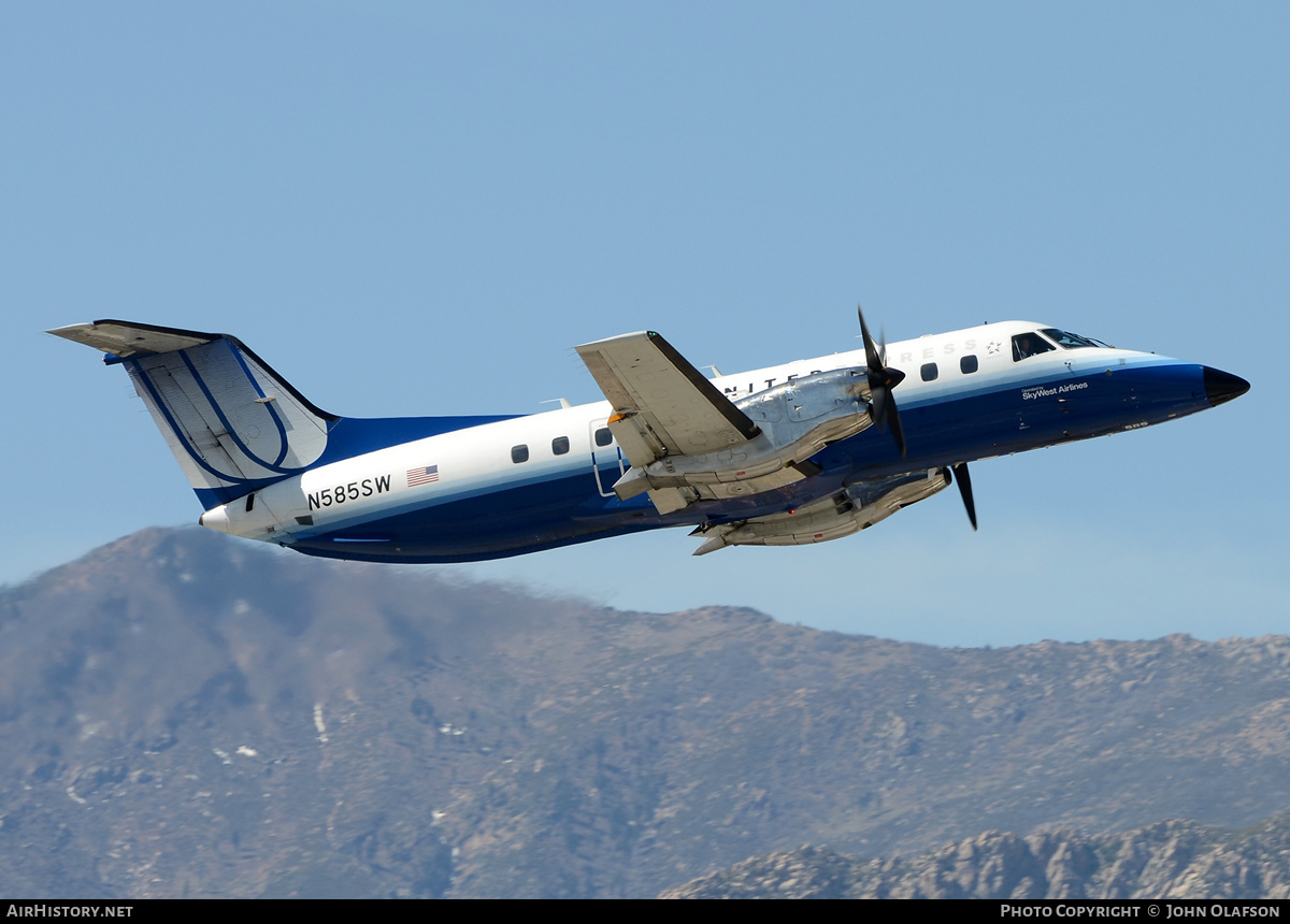 Aircraft Photo of N585SW | Embraer EMB-120ER Brasilia | United Express | AirHistory.net #408801