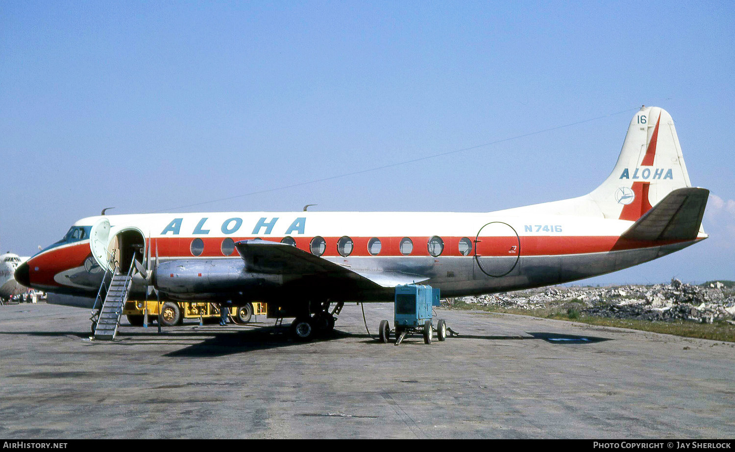Aircraft Photo of N7416 | Vickers 745D Viscount | Aloha Airlines | AirHistory.net #408811