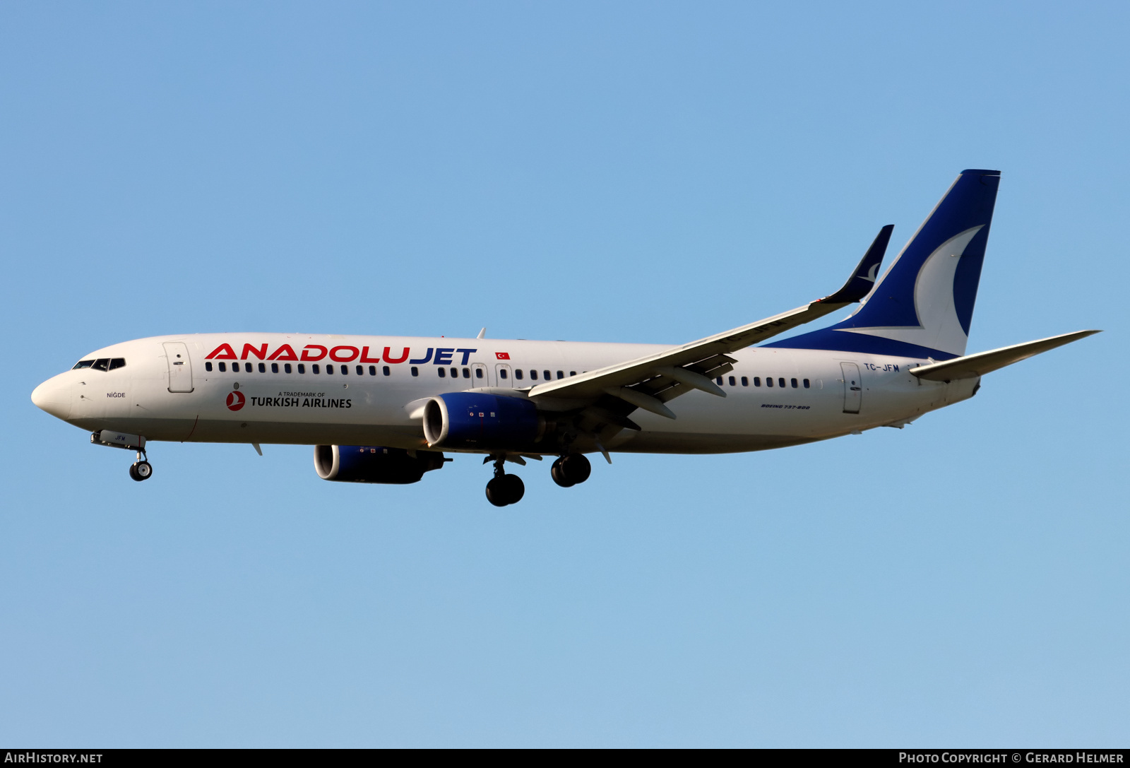 Aircraft Photo of TC-JFM | Boeing 737-8F2 | AnadoluJet | AirHistory.net #408846