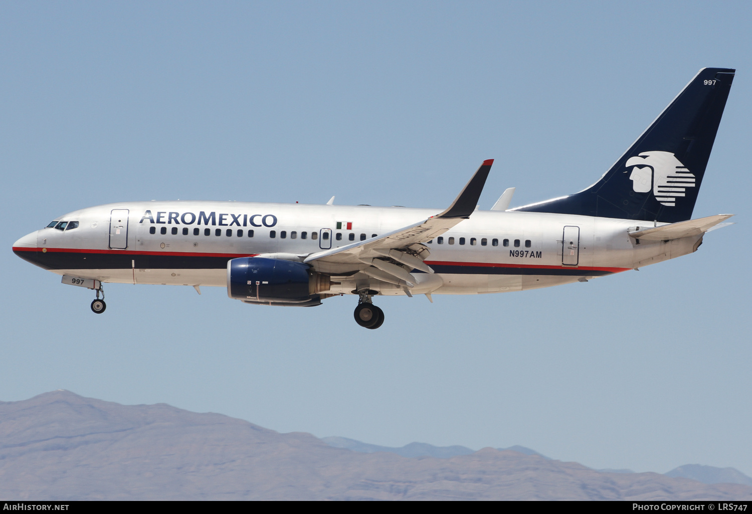 Aircraft Photo of N997AM | Boeing 737-76Q | AeroMéxico | AirHistory.net #409001