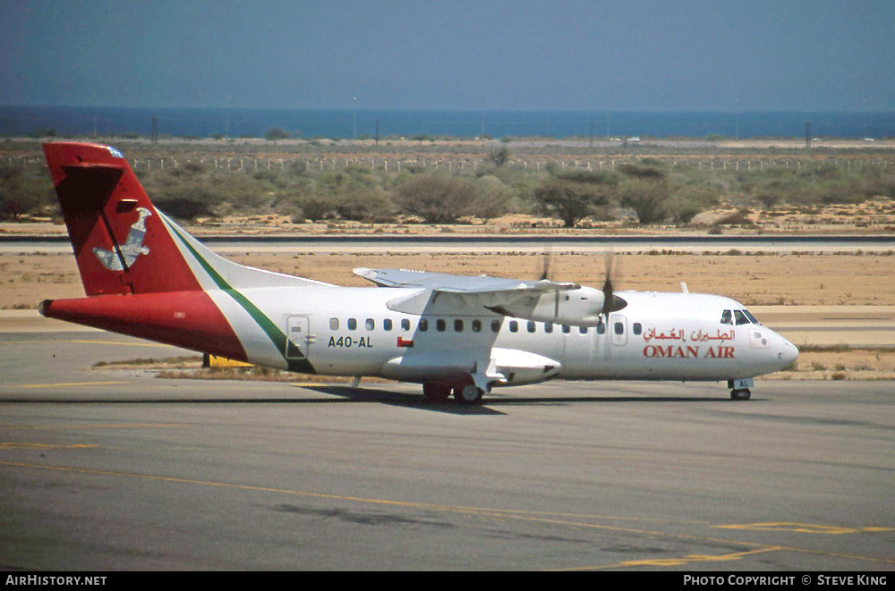 Aircraft Photo of A4O-AL | ATR ATR-42-200 | Oman Air | AirHistory.net #409022