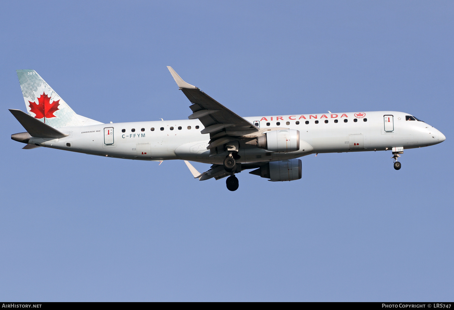 Aircraft Photo of C-FFYM | Embraer 190AR (ERJ-190-100IGW) | Air Canada | AirHistory.net #409023