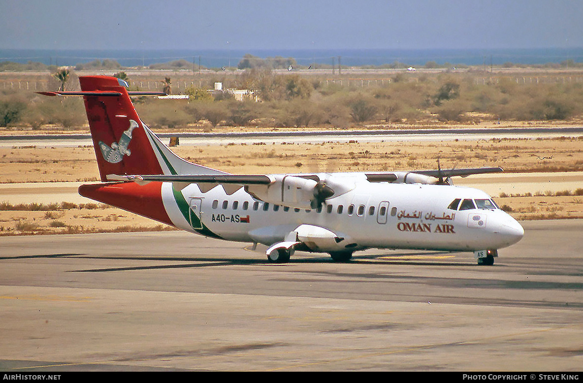 Aircraft Photo of A4O-AS | ATR ATR-42-200 | Oman Air | AirHistory.net #409024