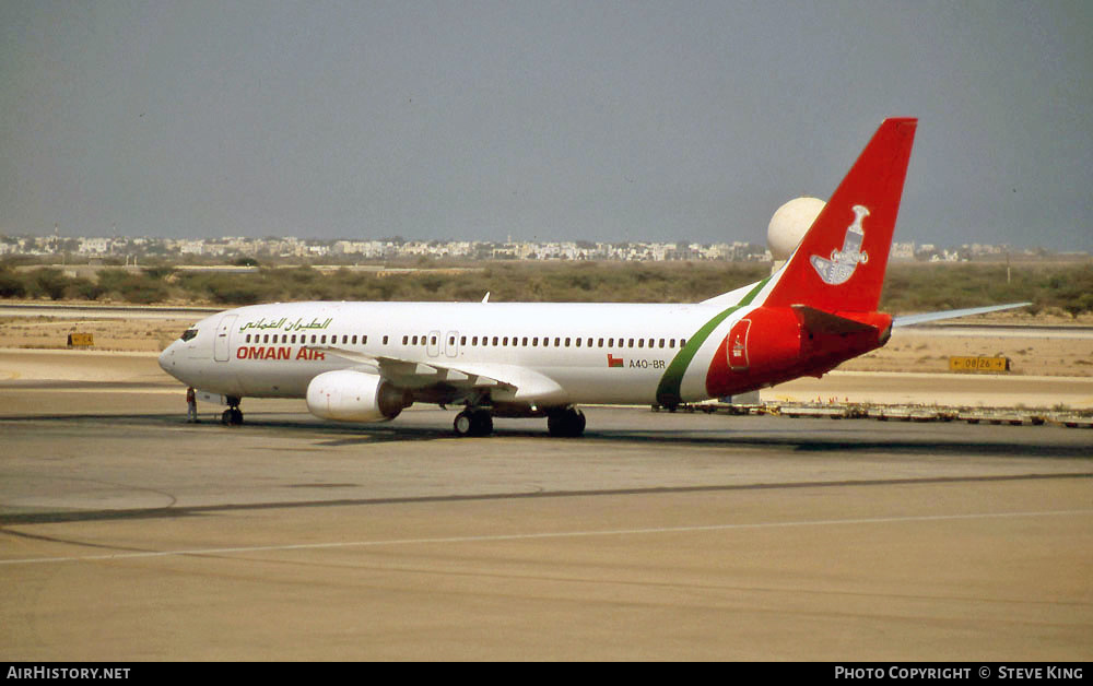 Aircraft Photo of A4O-BR | Boeing 737-81M | Oman Air | AirHistory.net #409035