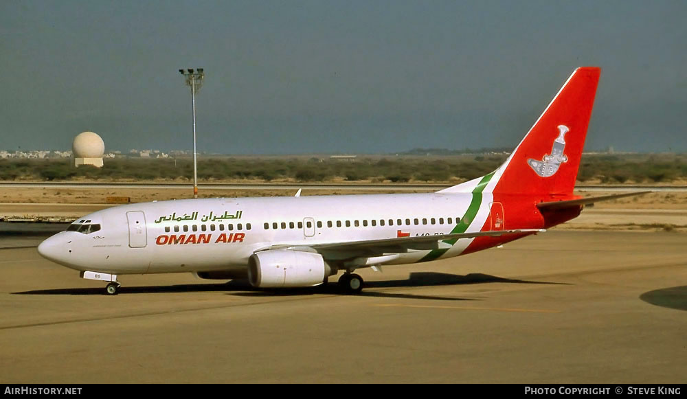 Aircraft Photo of A4O-BS | Boeing 737-71M | Oman Air | AirHistory.net #409036