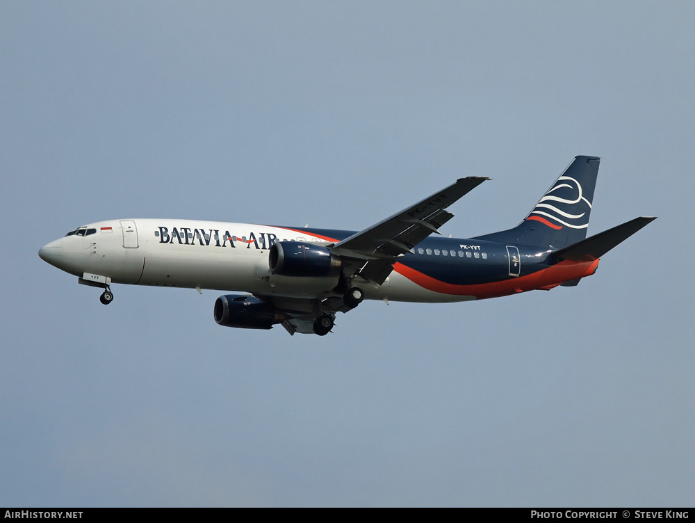 Aircraft Photo of PK-YVT | Boeing 737-4H6 | Batavia Air | AirHistory.net #409054