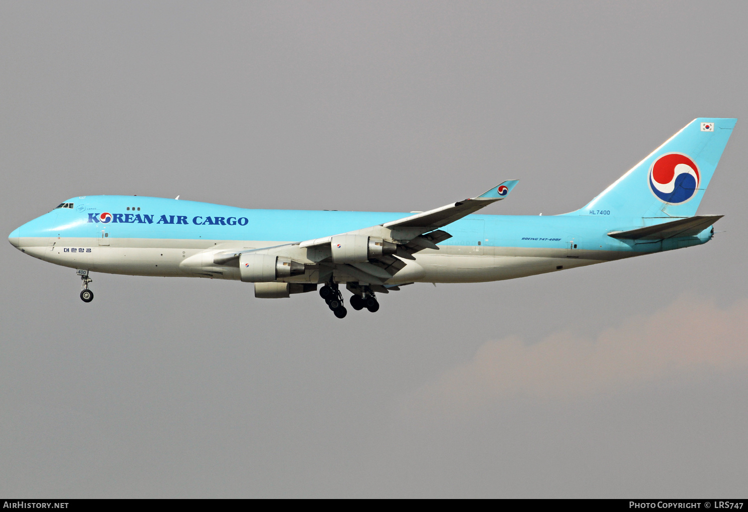 Aircraft Photo of HL7400 | Boeing 747-4B5F/SCD | Korean Air Cargo | AirHistory.net #409089