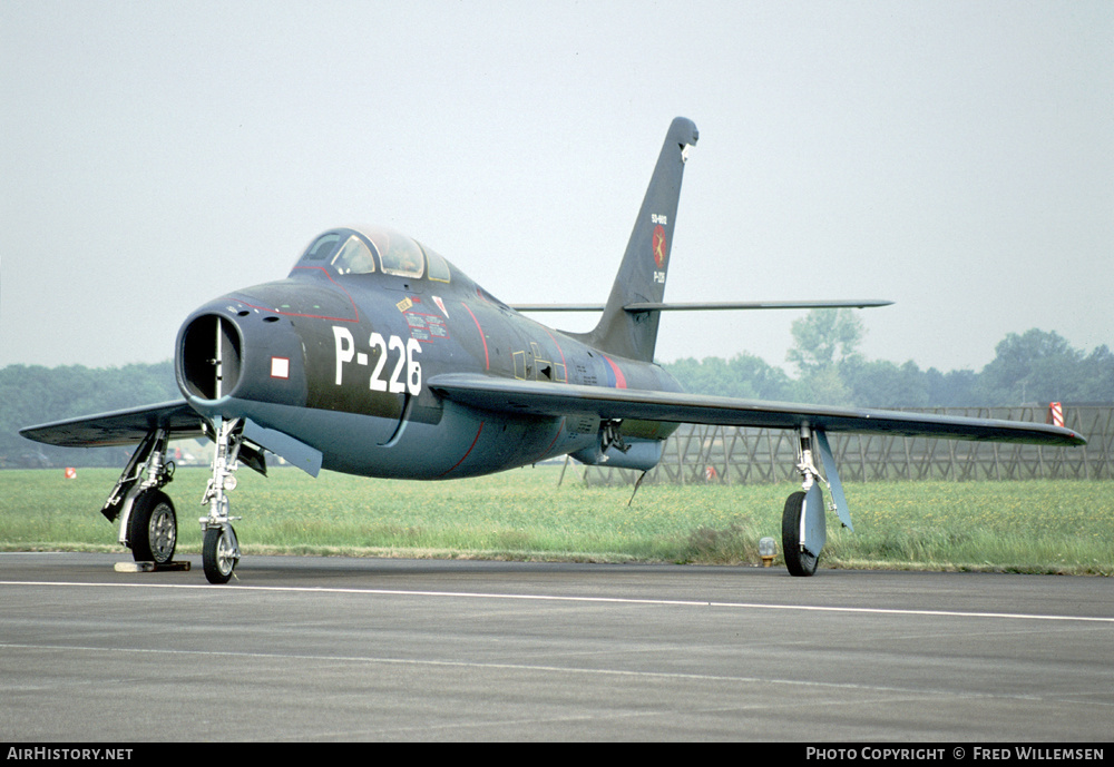 Aircraft Photo of P-226 | Republic F-84F Thunderstreak | Netherlands - Air Force | AirHistory.net #409121