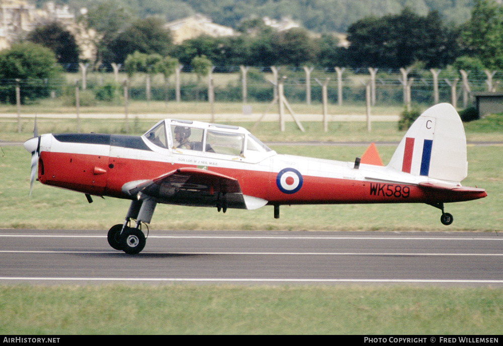 Aircraft Photo of WK589 | De Havilland Canada DHC-1 Chipmunk T10 | UK - Air Force | AirHistory.net #409126