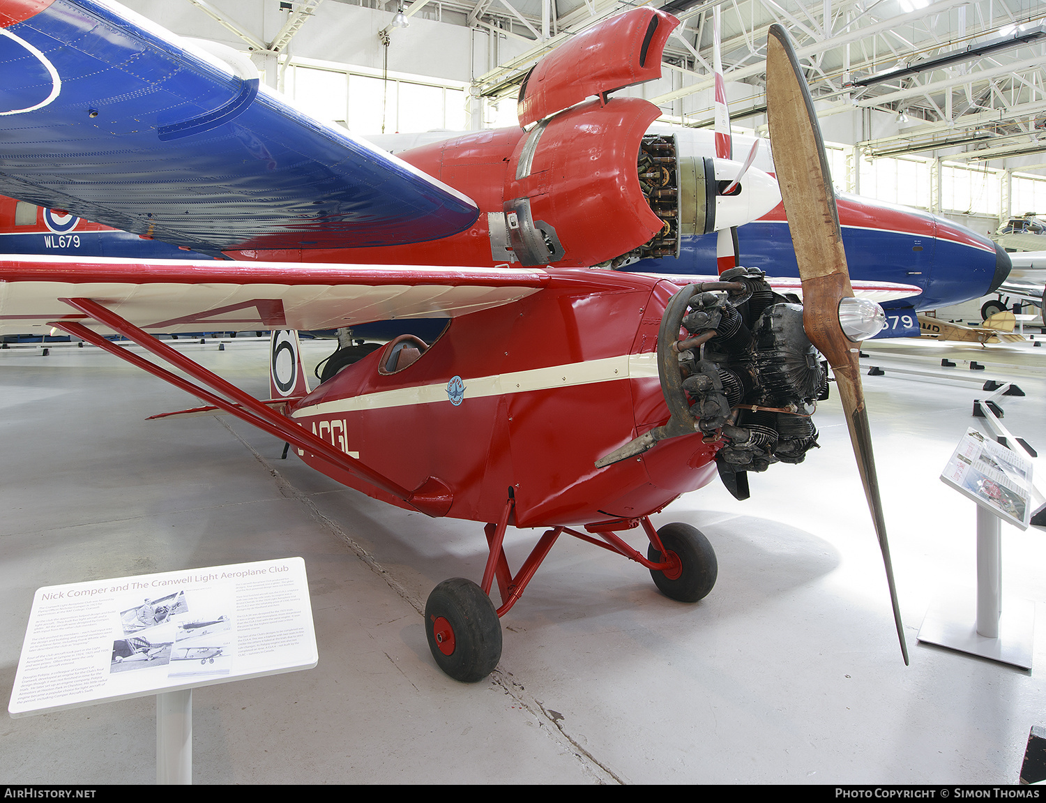 Aircraft Photo of G-ACGL | Comper CLA-7 Swift | AirHistory.net #409198