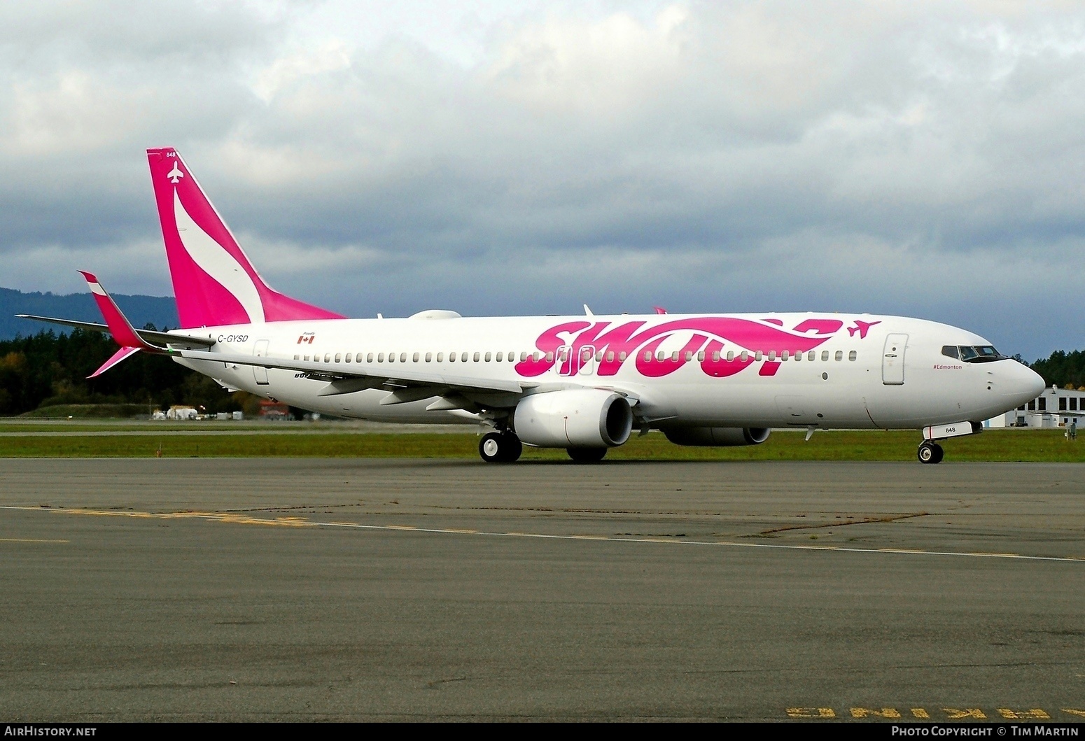 Aircraft Photo of C-GYSD | Boeing 737-8CT | Swoop | AirHistory.net #409227