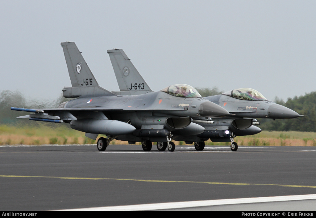 Aircraft Photo of J-616 | General Dynamics F-16AM Fighting Falcon | Netherlands - Air Force | AirHistory.net #409275