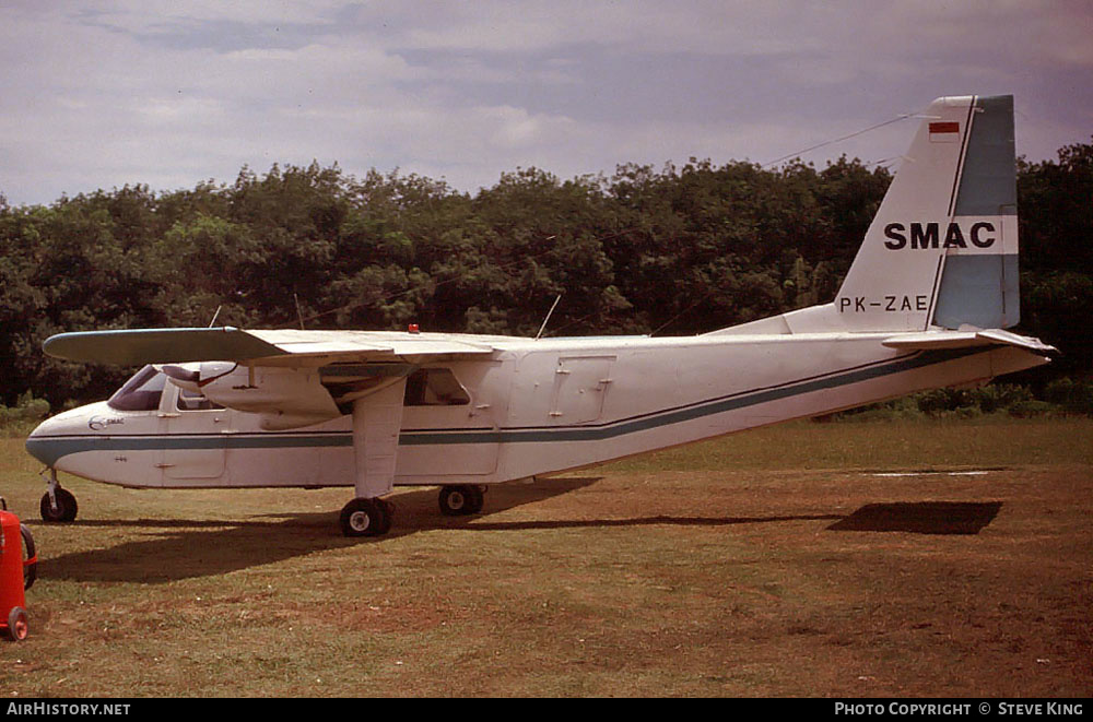 Aircraft Photo of PK-ZAE | Britten-Norman BN-2A-21 Islander | SMAC - Sabang Merauke Raya Air Charter | AirHistory.net #409412