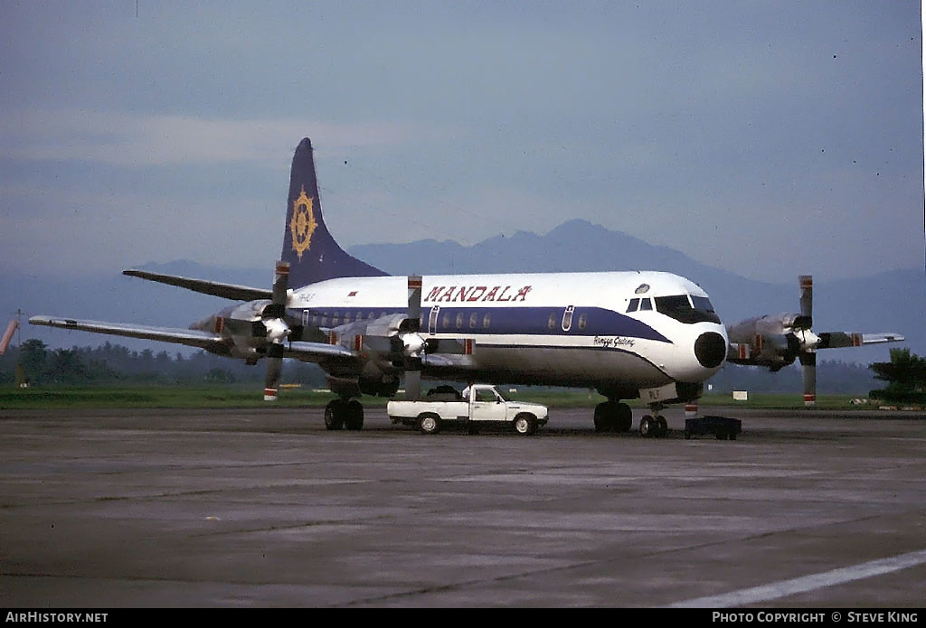 Aircraft Photo of PK-RLF | Lockheed L-188A Electra | Mandala Airlines | AirHistory.net #409413