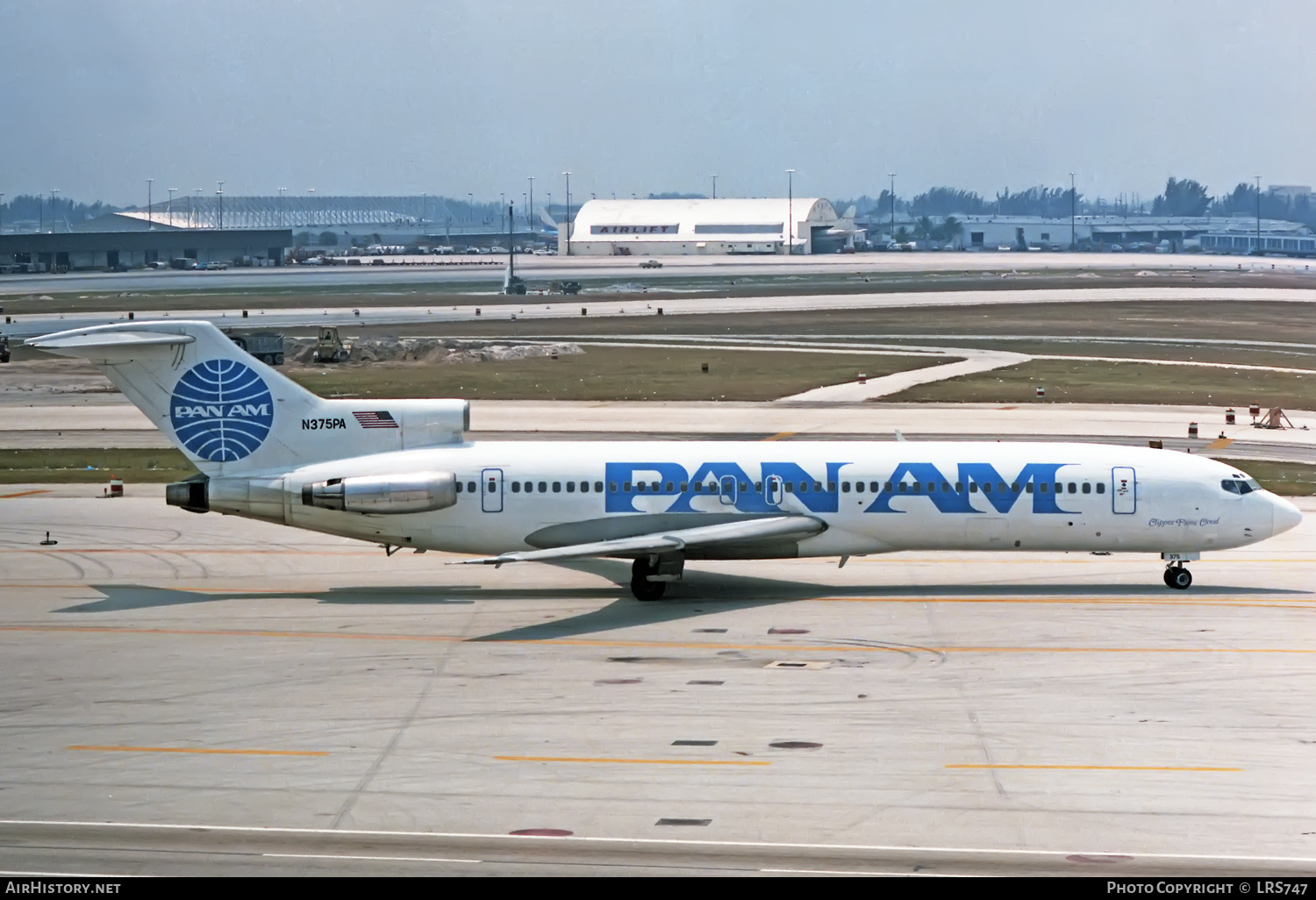 Aircraft Photo of N375PA | Boeing 727-214/Adv | Pan American World Airways - Pan Am | AirHistory.net #409425
