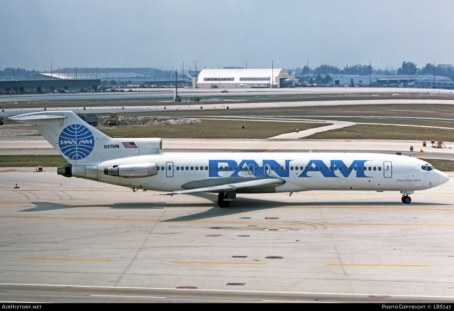 Aircraft Photo of N375PA | Boeing 727-214/Adv | Pan American World Airways - Pan Am | AirHistory.net #409425