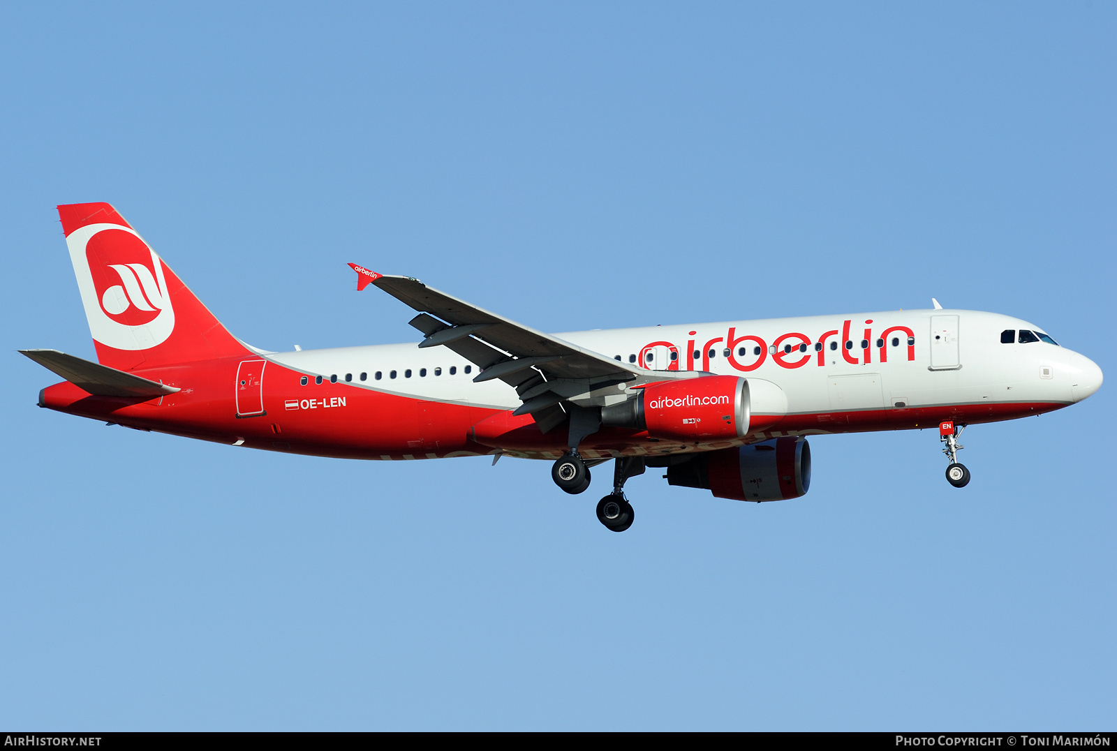 Aircraft Photo of OE-LEN | Airbus A320-214 | Air Berlin | AirHistory.net #409427