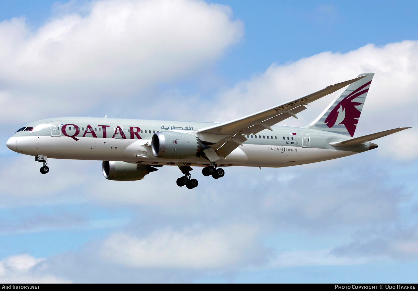 Aircraft Photo of A7-BCQ | Boeing 787-8 Dreamliner | Qatar Airways | AirHistory.net #409437