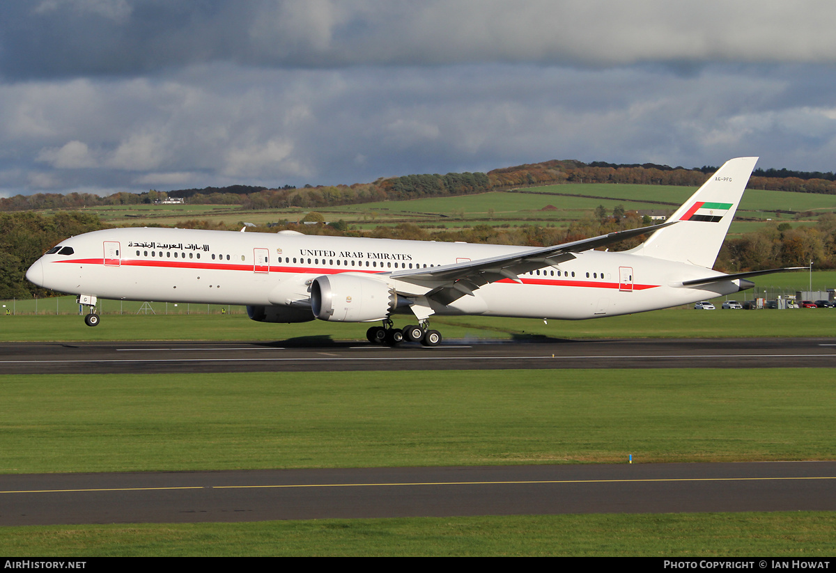 Aircraft Photo of A6-PFG | Boeing 787-9 Dreamliner | United Arab Emirates Government | AirHistory.net #409473