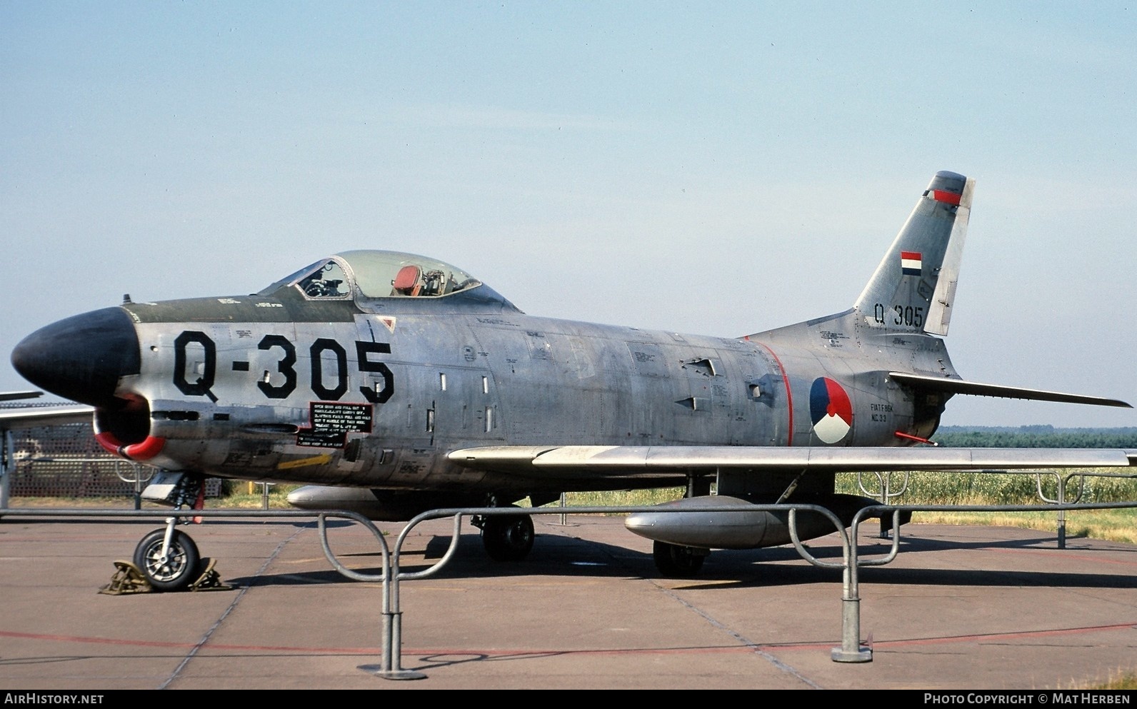 Aircraft Photo of Q-305 | North American F-86K Sabre | Netherlands - Air Force | AirHistory.net #409477