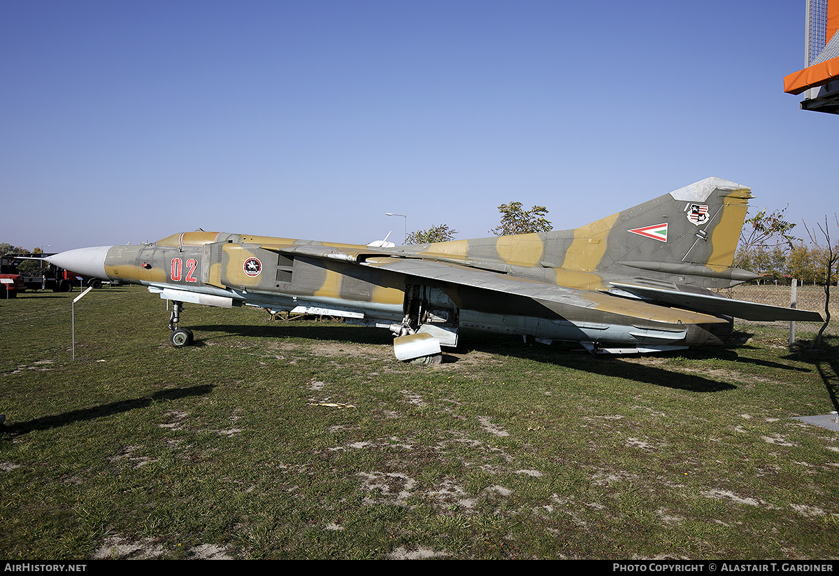 Aircraft Photo of 02 | Mikoyan-Gurevich MiG-23MF | Hungary - Air Force | AirHistory.net #409557