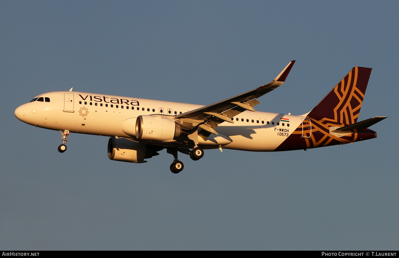 Aircraft Photo of F-WWDH | Airbus A320-251N | Vistara | AirHistory.net #409561