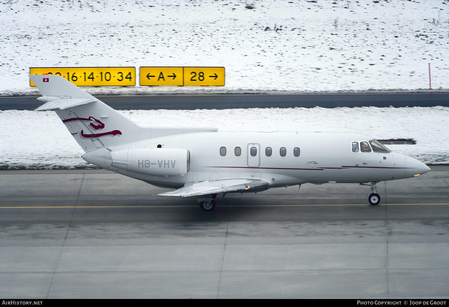 Aircraft Photo of HB-VHV | British Aerospace BAe-125-800A | Cat Aviation | AirHistory.net #409580