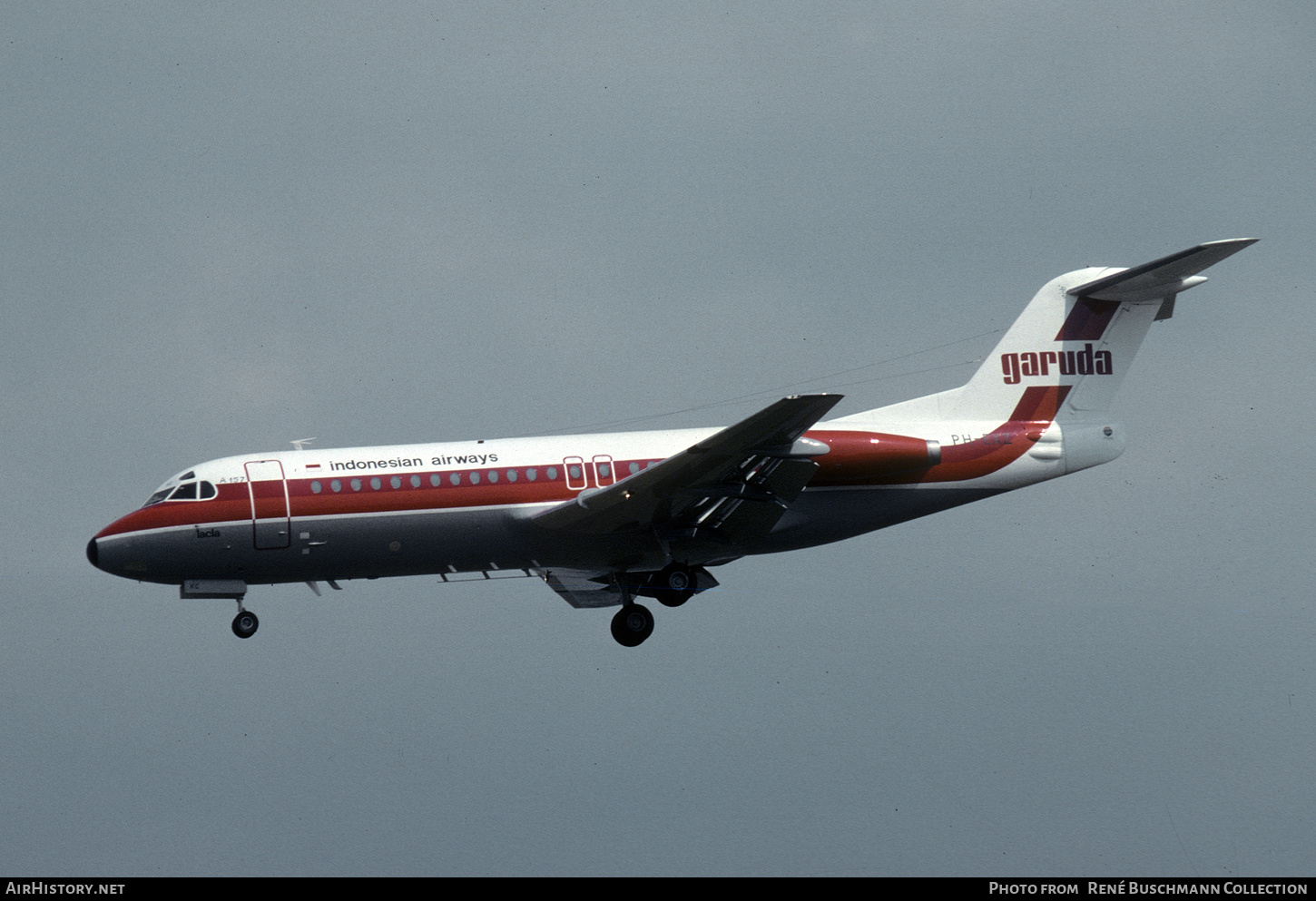 Aircraft Photo of PH-EXZ | Fokker F28-4000 Fellowship | Garuda Indonesian Airways | AirHistory.net #409586
