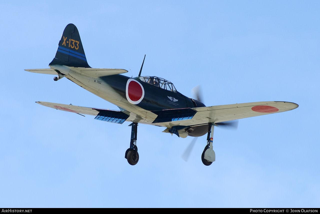 Aircraft Photo of N712Z | Mitsubishi A6M3 Reisen (Zero) | Commemorative Air Force | Japan - Navy | AirHistory.net #409589