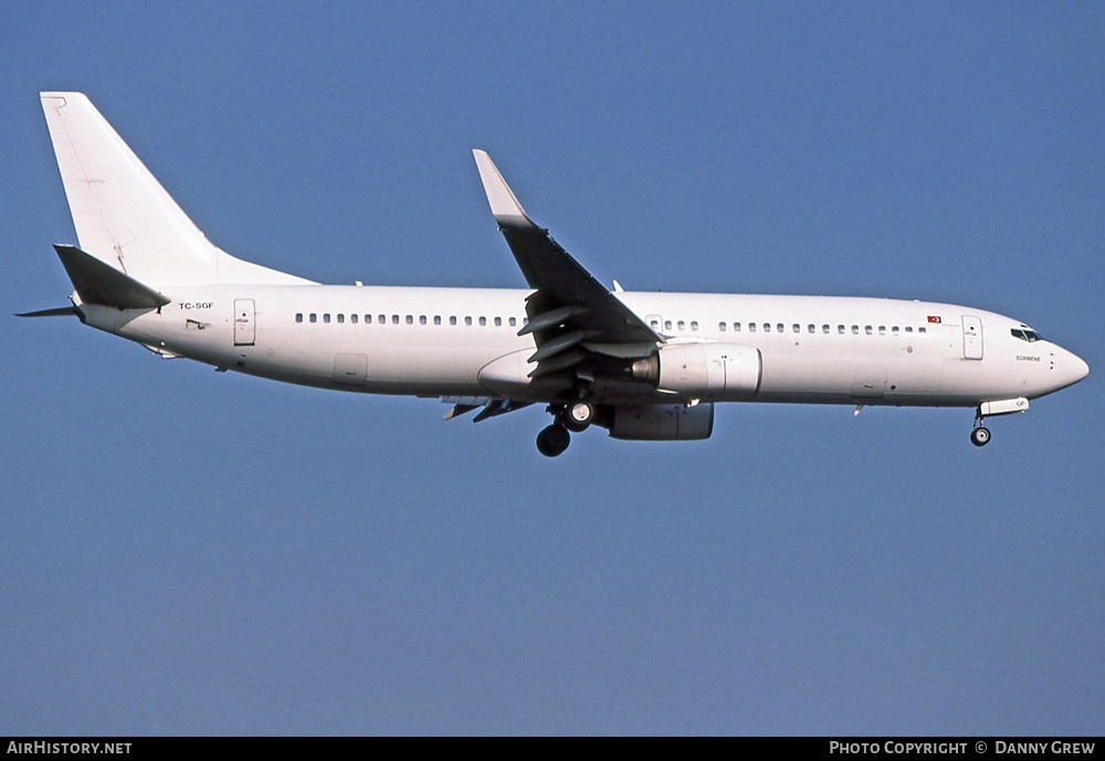 Aircraft Photo of TC-SGF | Boeing 737-83N | AirHistory.net #409604