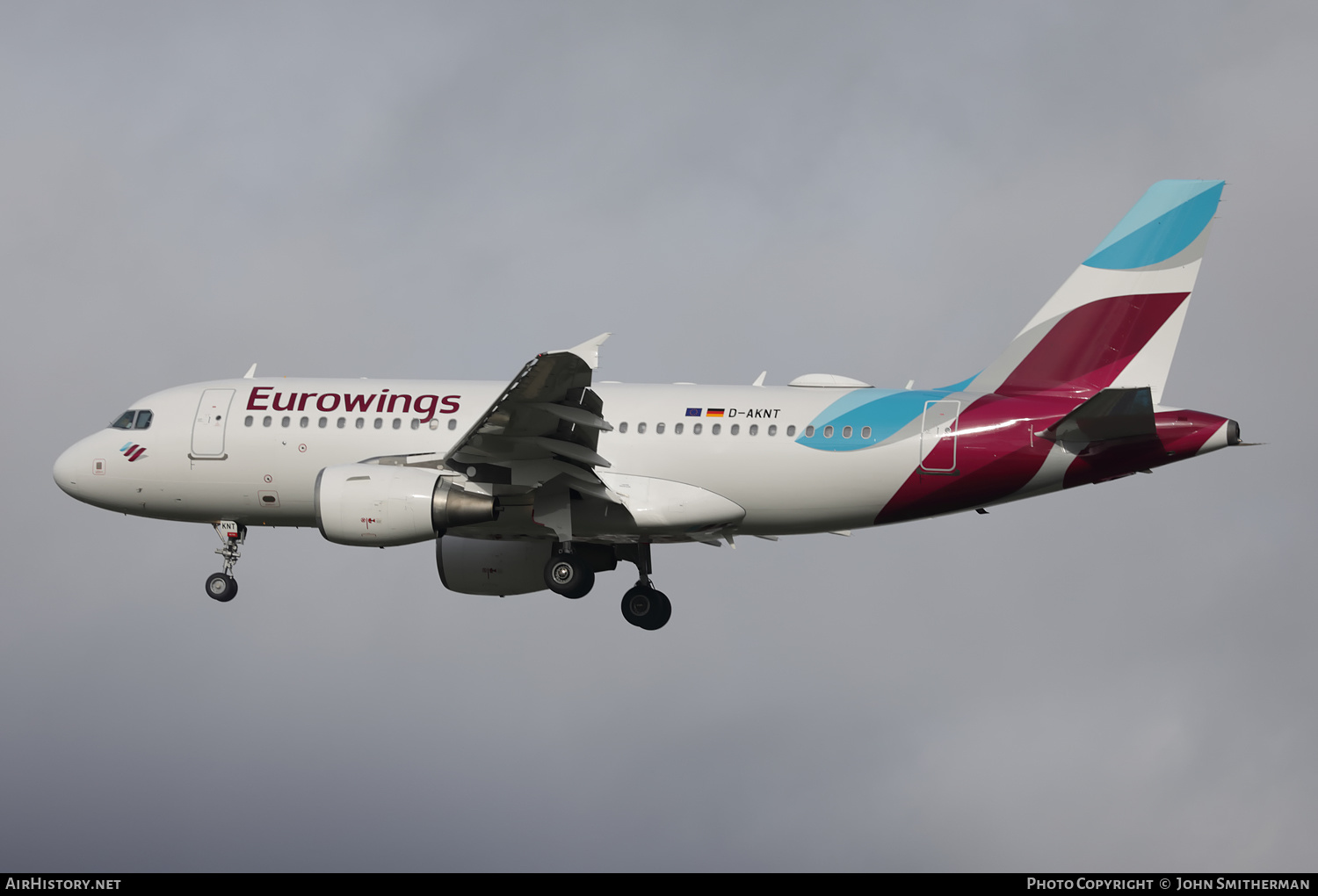 Aircraft Photo of D-AKNT | Airbus A319-112 | Eurowings | AirHistory.net #409609