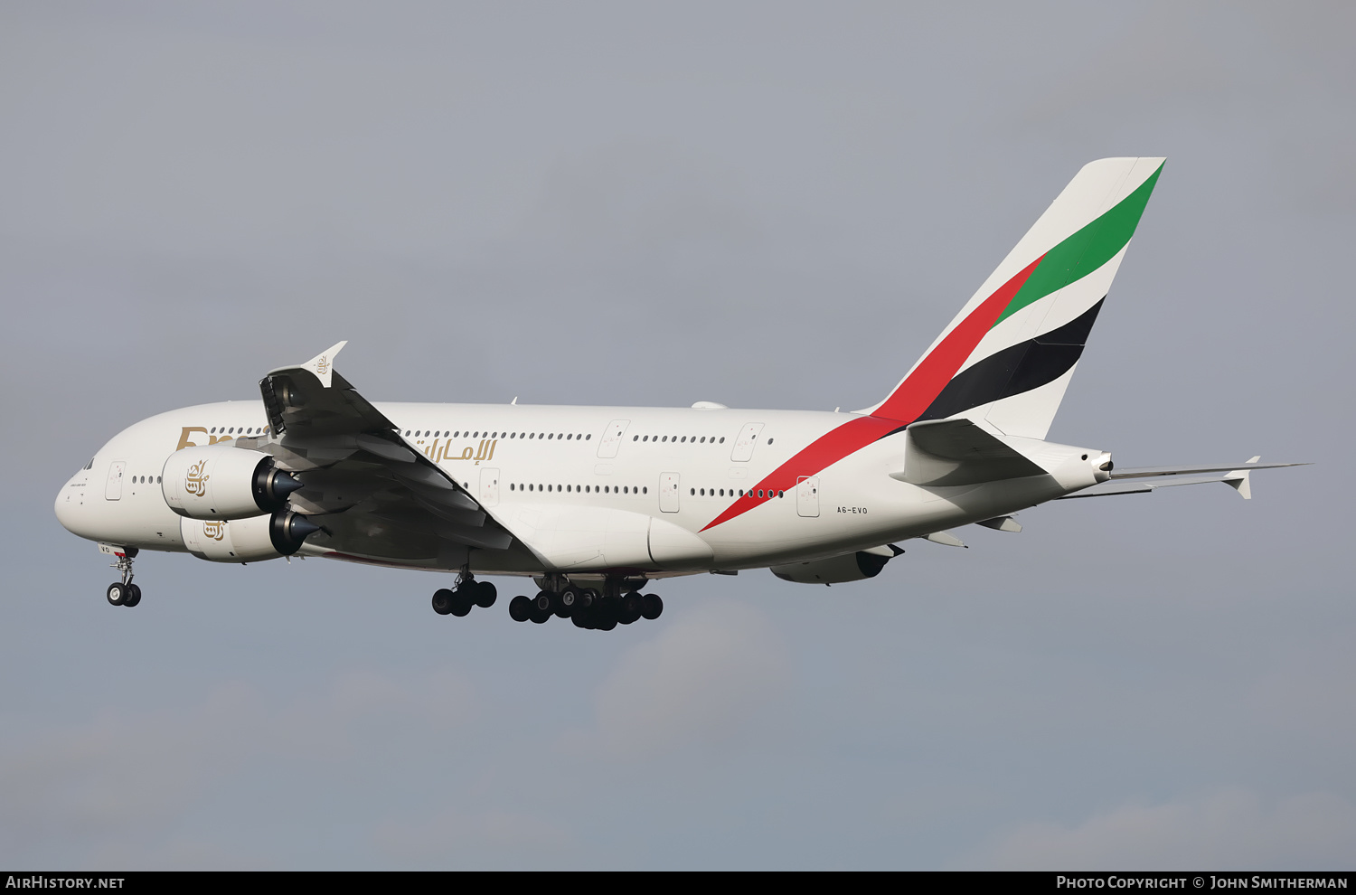 Aircraft Photo of A6-EVO | Airbus A380-842 | Emirates | AirHistory.net #409618