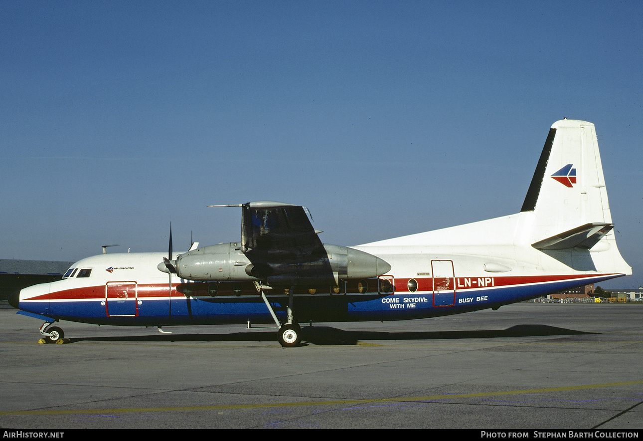 Aircraft Photo of LN-NPI | Fokker F27-100 Friendship | Air Executive Norway | AirHistory.net #409624