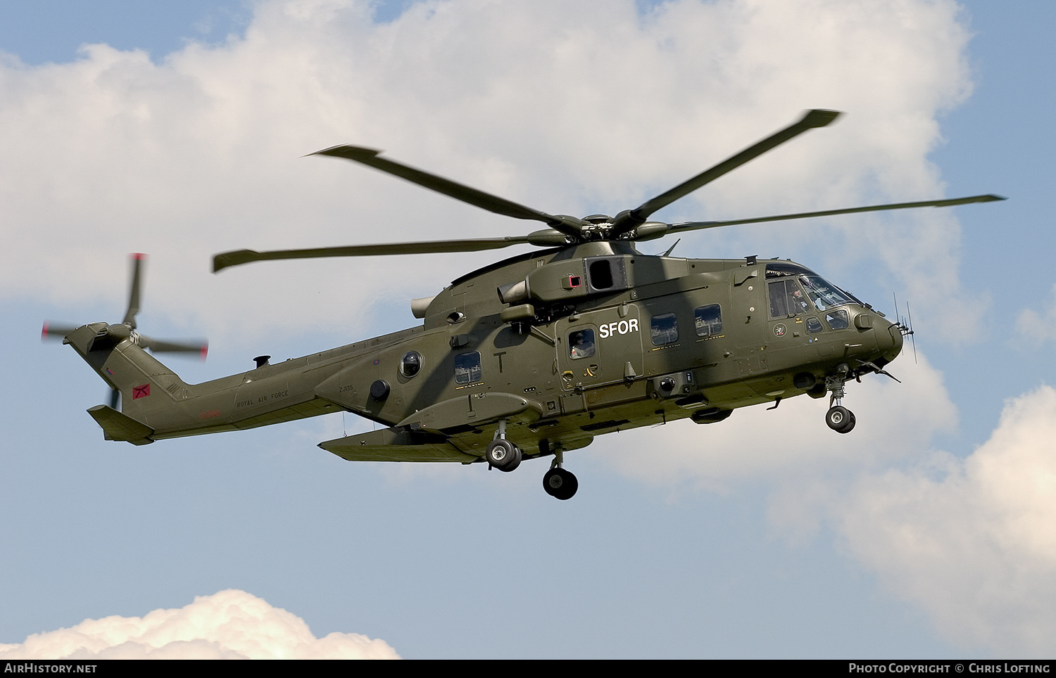 Aircraft Photo of ZJ135 | EHI EH101-411 Merlin HC3 | UK - Air Force | AirHistory.net #409631