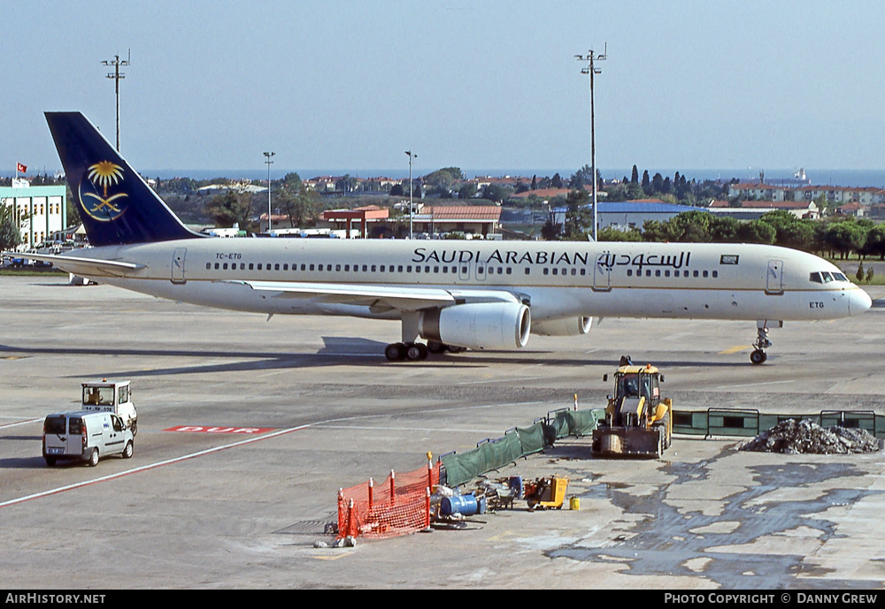 Aircraft Photo of TC-ETG | Boeing 757-256 | Saudi Arabian Airlines | AirHistory.net #409637