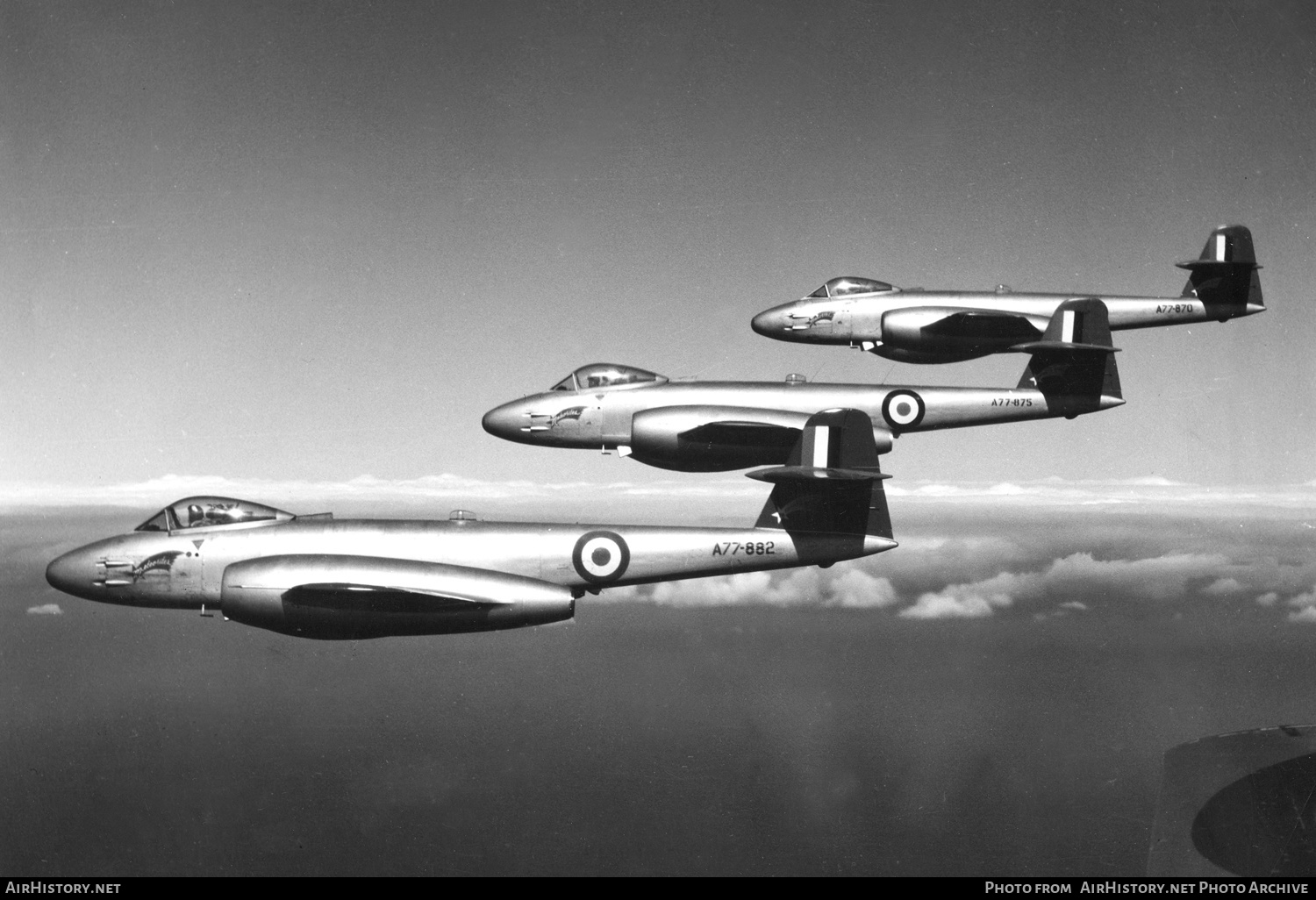 Aircraft Photo of A77-882 | Gloster Meteor F8 | Australia - Air Force | AirHistory.net #409677
