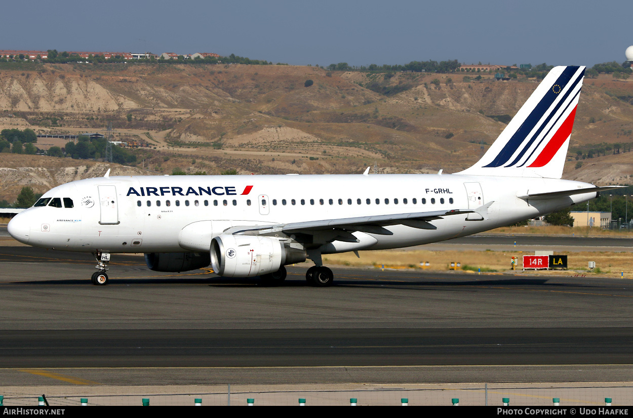 Aircraft Photo of F-GRHL | Airbus A319-111 | Air France | AirHistory.net #409781