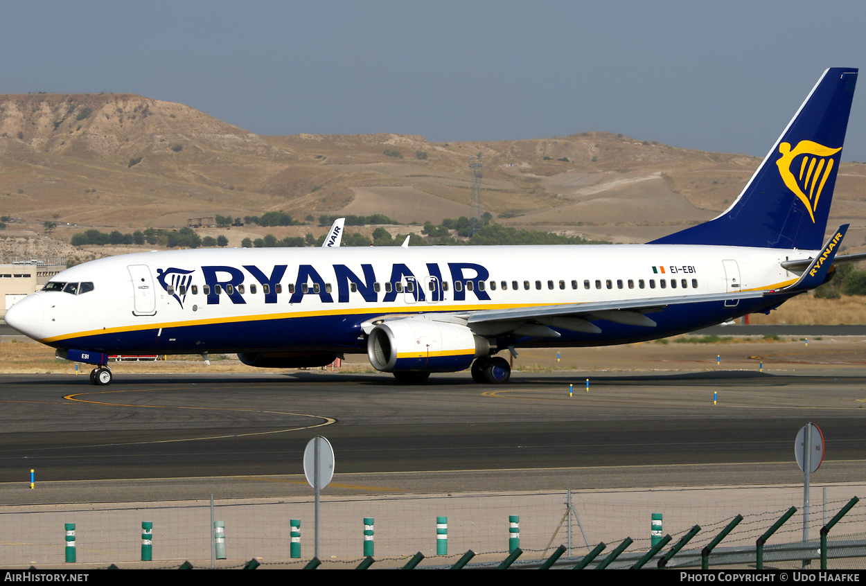 Aircraft Photo of EI-EBI | Boeing 737-8AS | Ryanair | AirHistory.net #409807