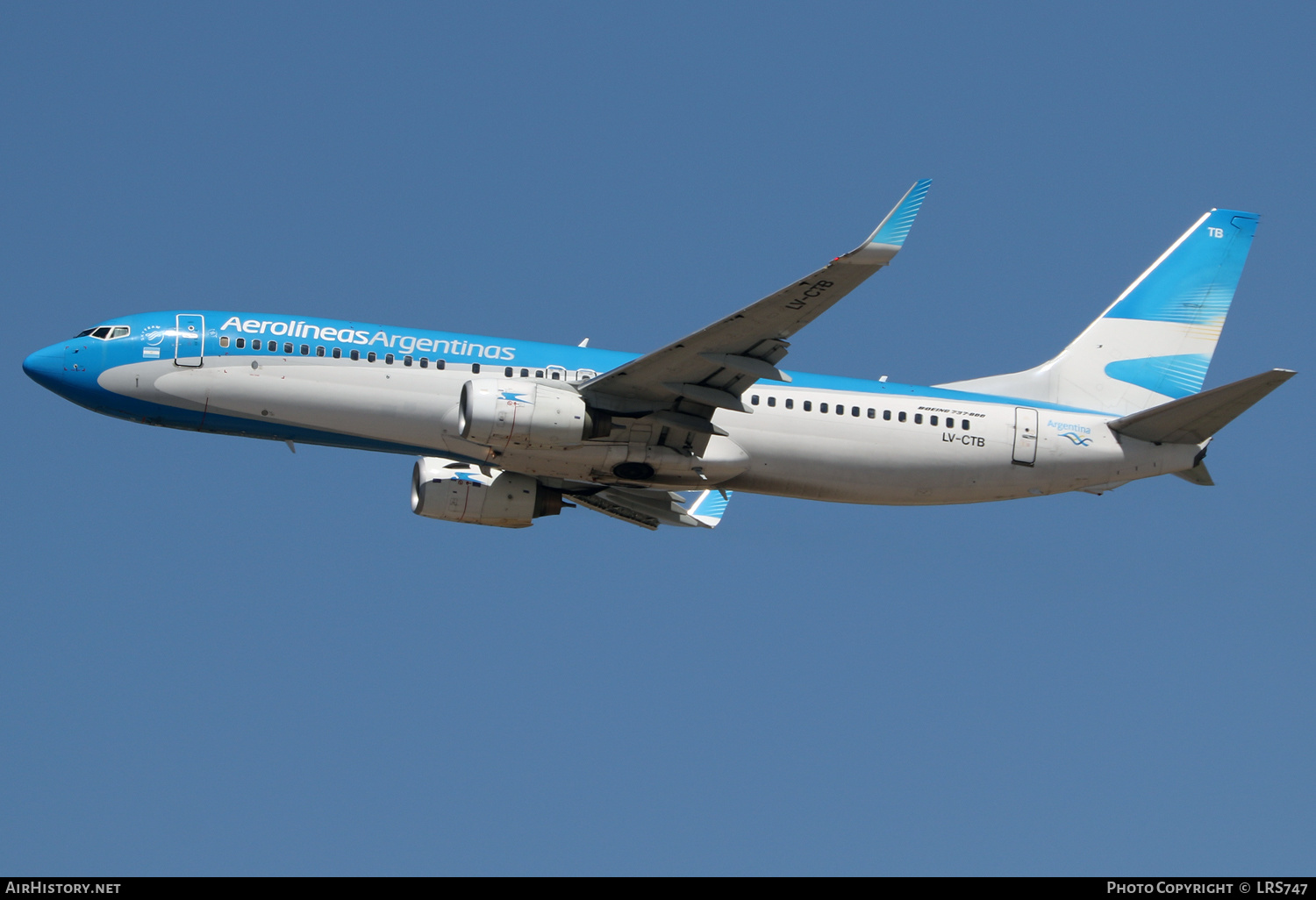Aircraft Photo of LV-CTB | Boeing 737-85F | Aerolíneas Argentinas | AirHistory.net #409818