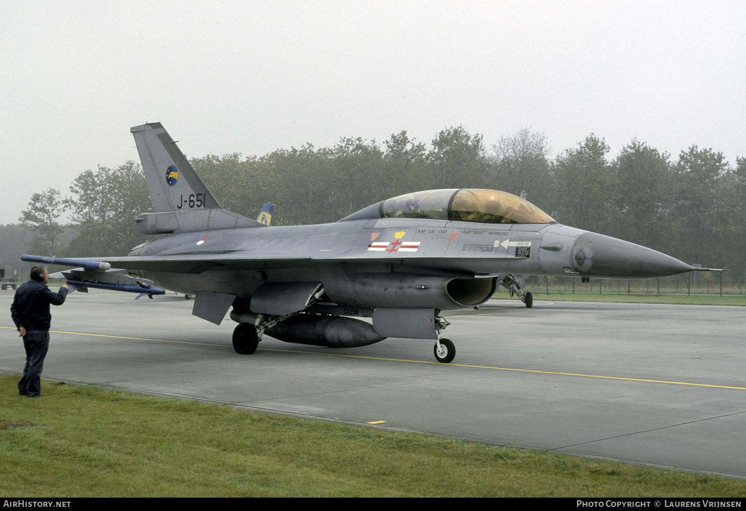Aircraft Photo of J-651 | General Dynamics F-16B Fighting Falcon | Netherlands - Air Force | AirHistory.net #409829
