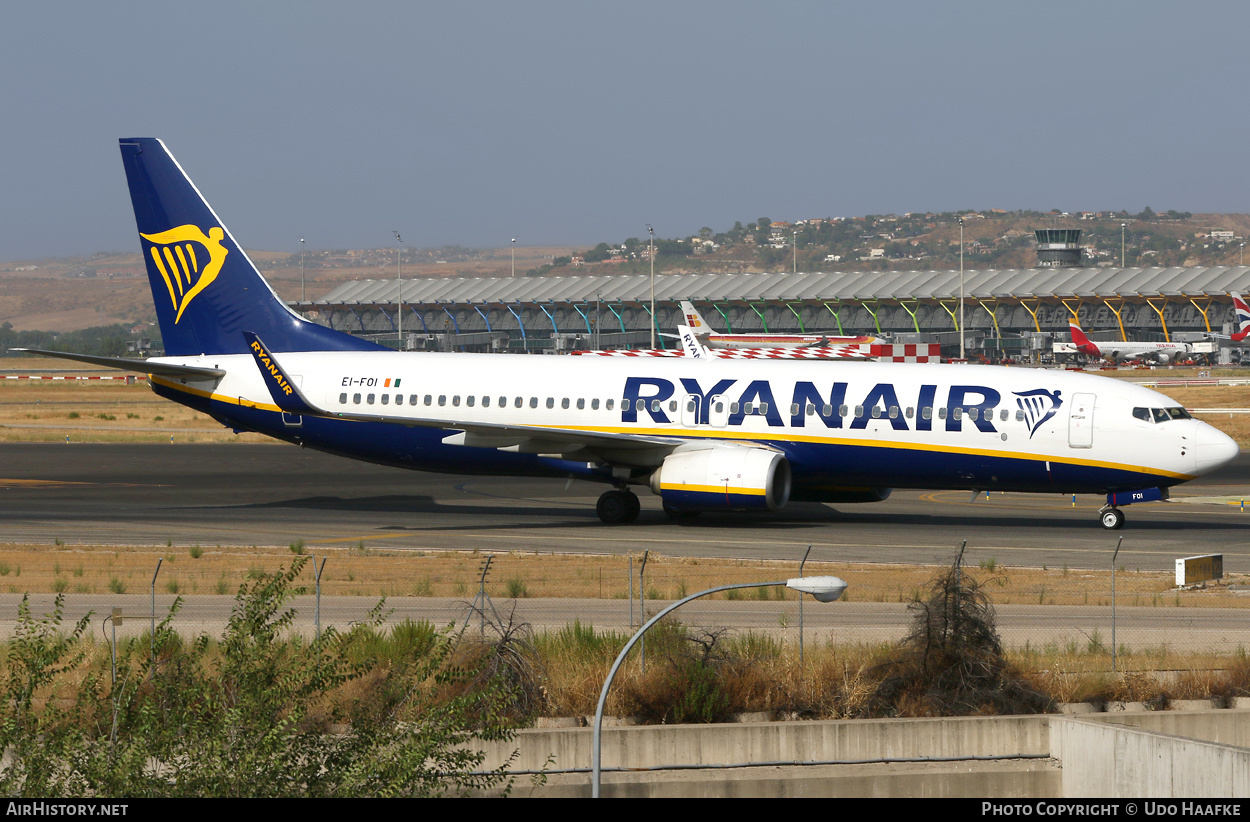 Aircraft Photo of EI-FOI | Boeing 737-8AS | Ryanair | AirHistory.net #409834