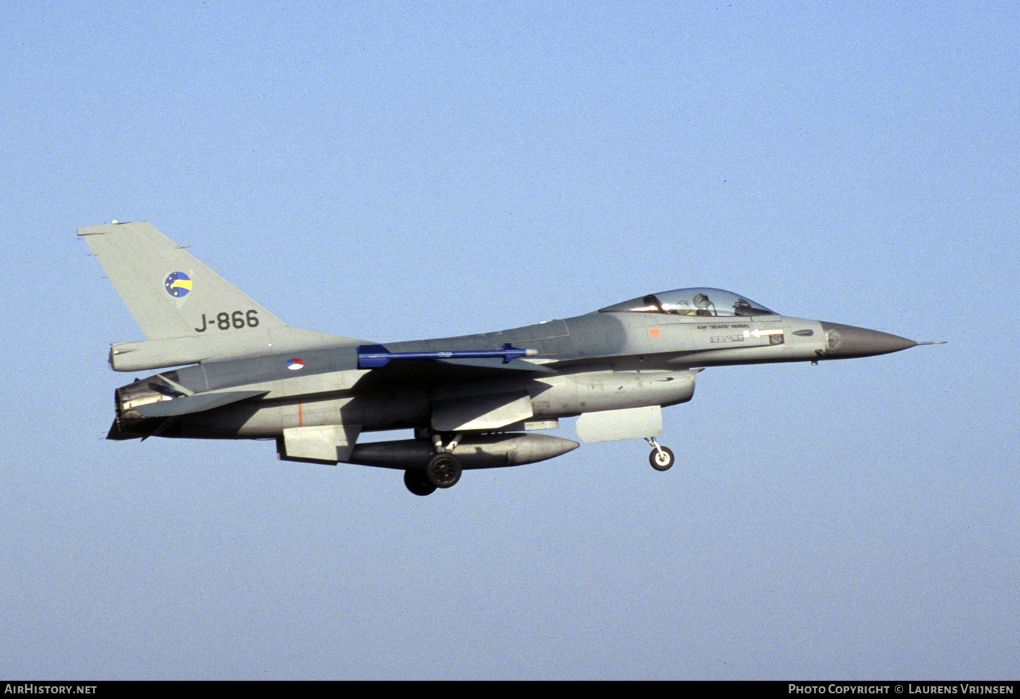 Aircraft Photo of J-866 | General Dynamics F-16A Fighting Falcon | Netherlands - Air Force | AirHistory.net #409856
